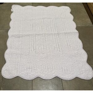 Restoration Hardware Baby Child 38 x 50 Lilac 100% Cotton Quilt Cover Throw Boho